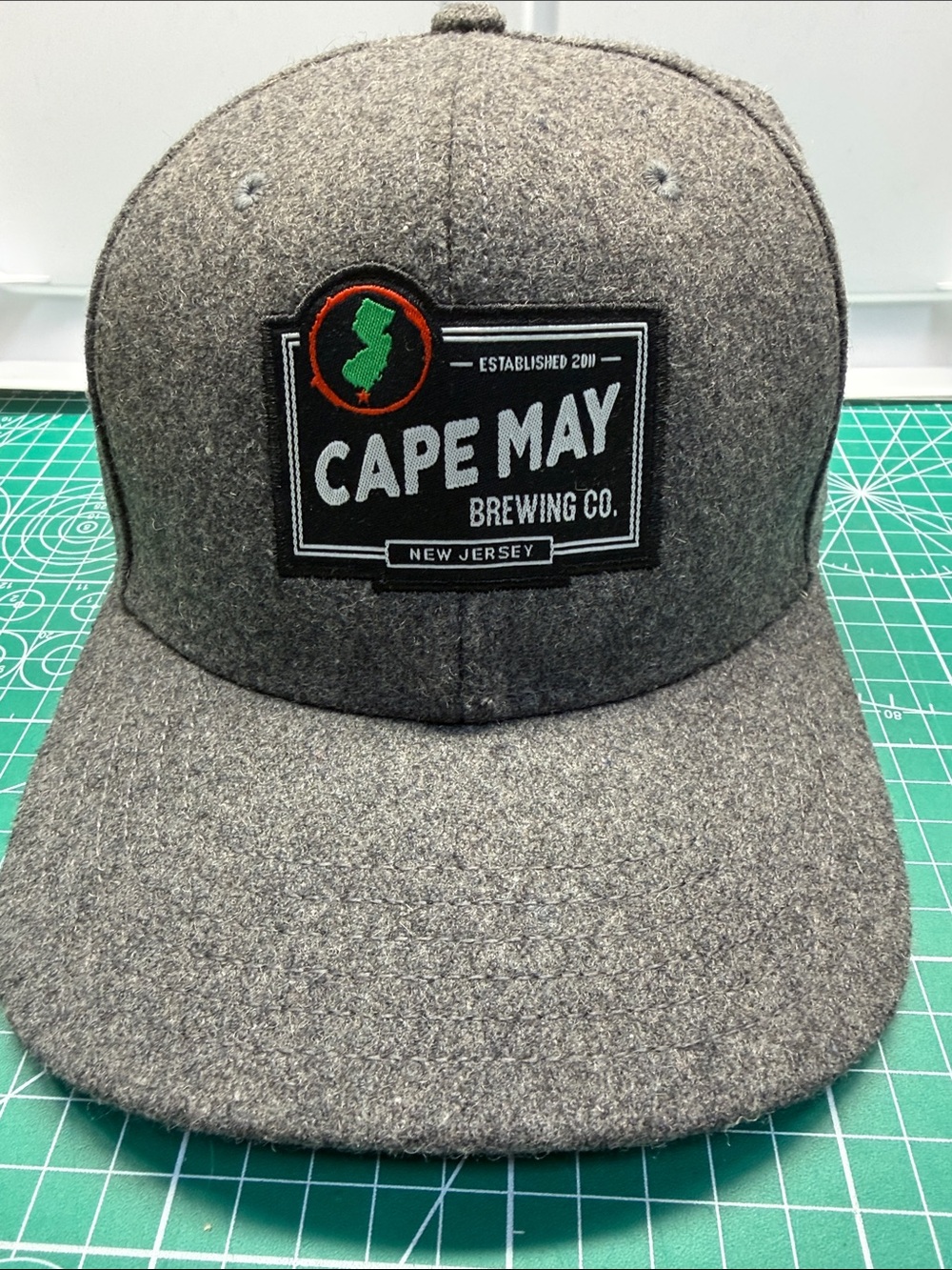 47 Grey Wool Blend Cape May Brewing Co. Patch Snapback Hat
